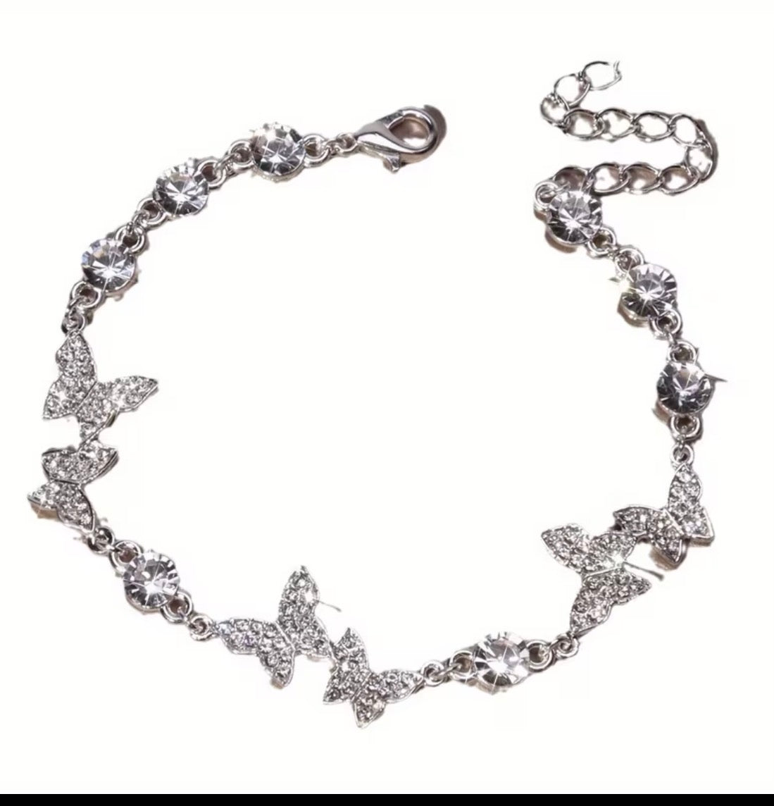 Silver Butterfly Bracelet