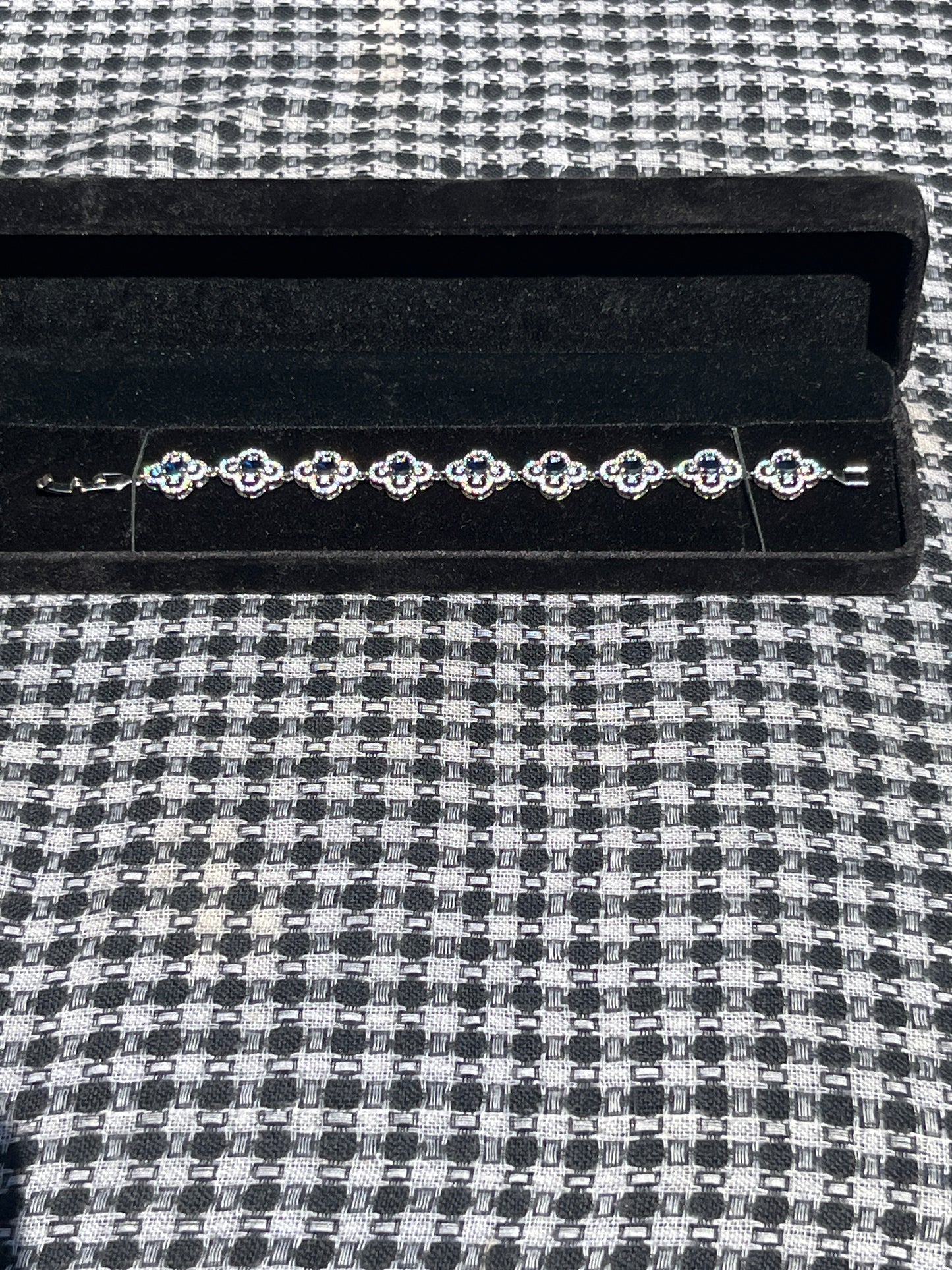 Blue Moissanite Bracelet