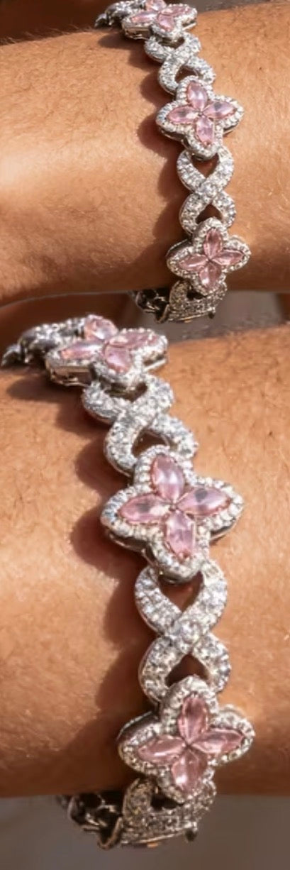 Clover 🍀 bracelet (pink)