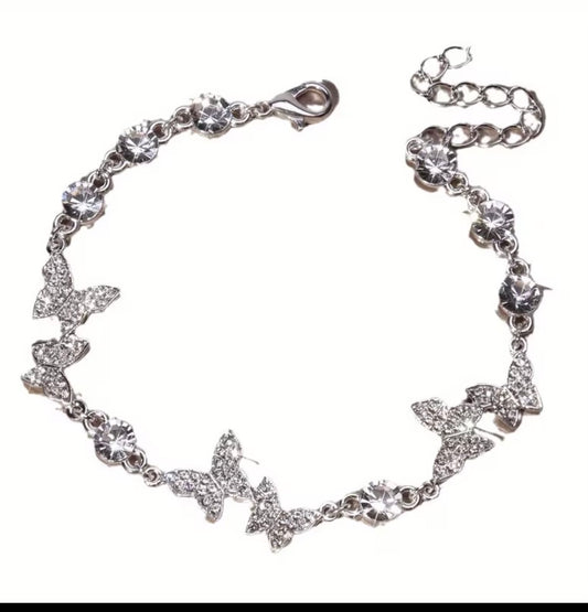 Silver Butterfly Bracelet