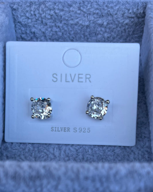 Pair of 2 carat Moissanite studs