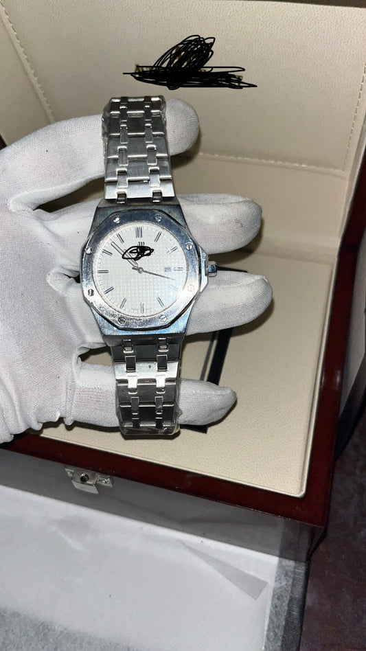 White Luxury watch