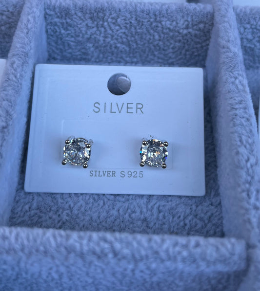 Pair of 2 carat Moissanite studs