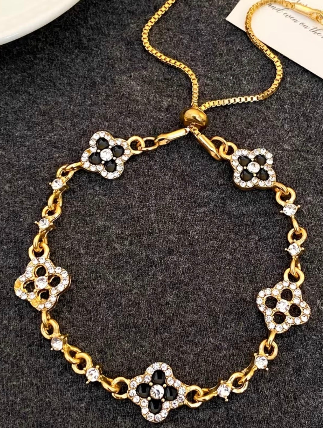 Adjustable  Clover Bracelet
