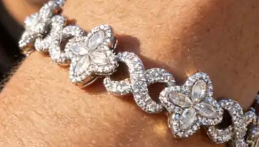 Icy Clover Bracelet