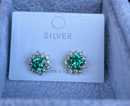 Green Moissanite Earrings