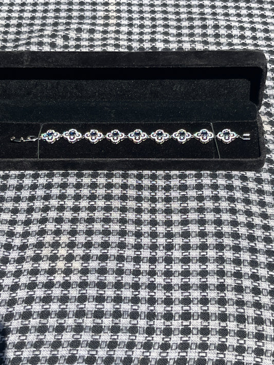 Blue Moissanite Bracelet
